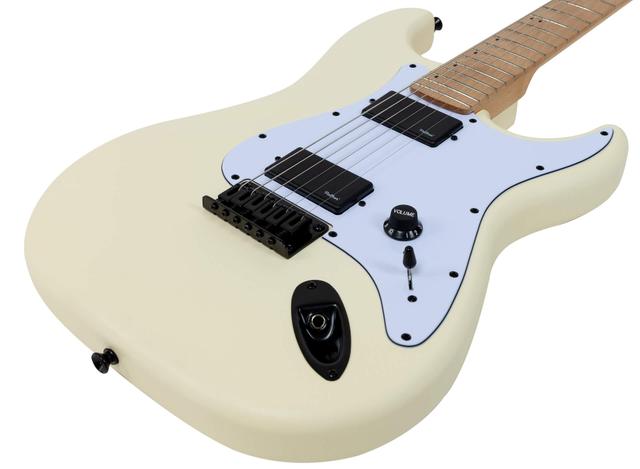 Palker Riff Reaper Ivory White Matte электрогитара с двумя хамбакерами и белым матовым покрытием